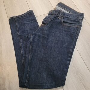Abercrombie & Fitch Men's The A&F Skinny 100% Cotton Denim Jeans 34x32 Dark Blue